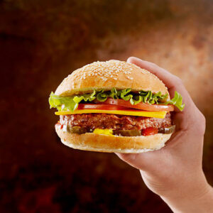 Hand burger
